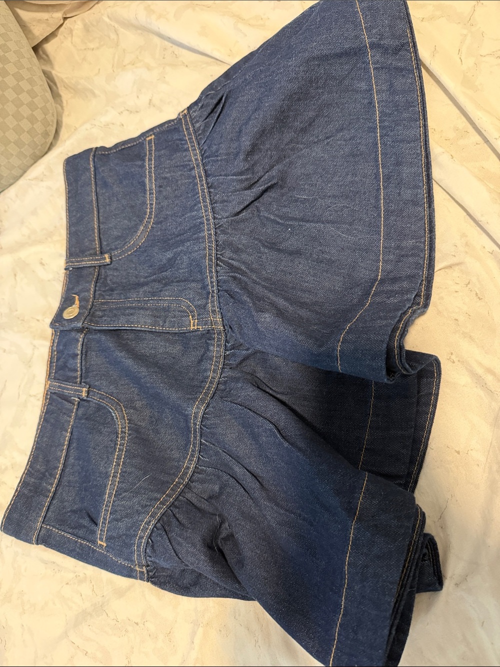 Divided Dark Blue Denim Skirt-Style Women Jeans